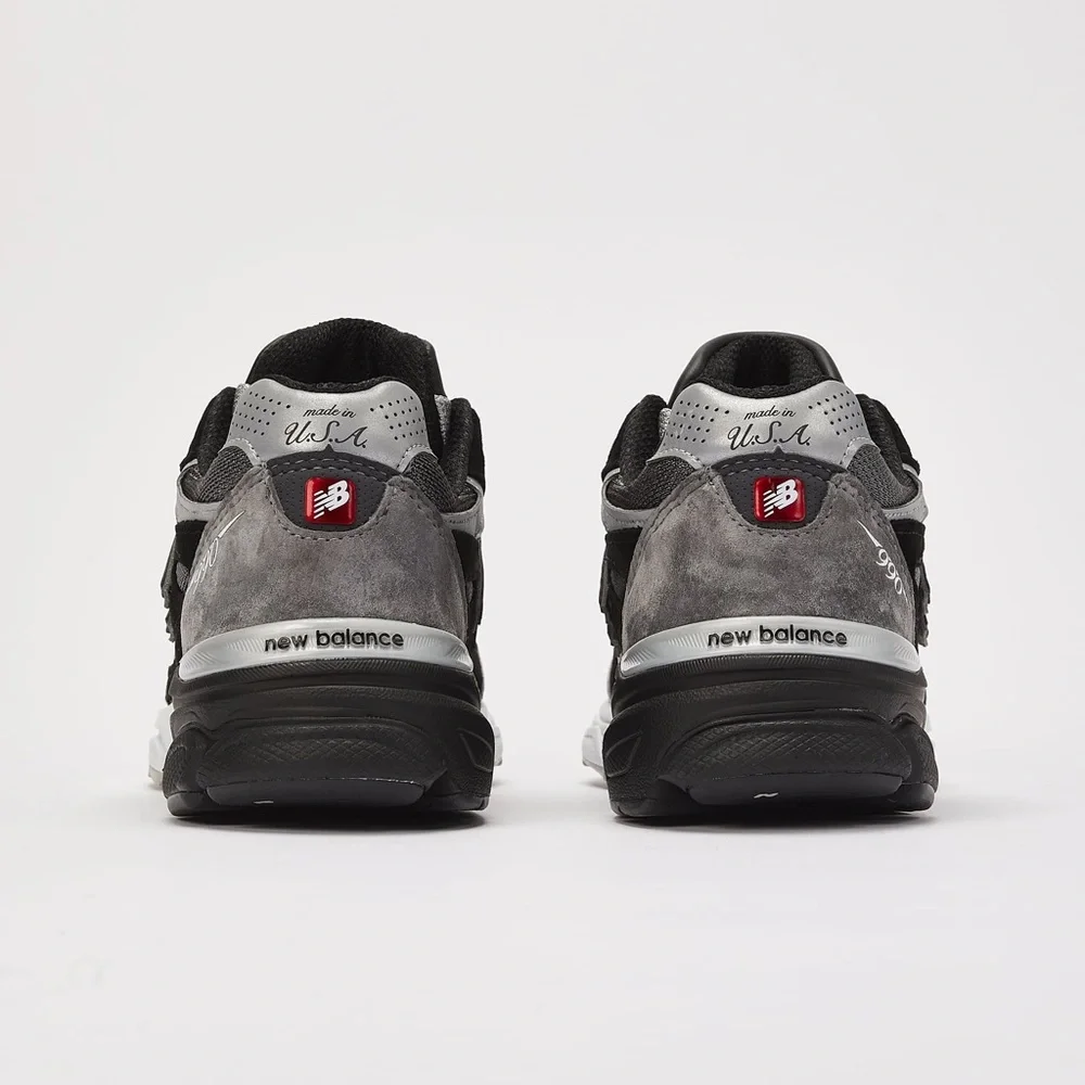 MENS DTLR NEW BALANCE 990 V3 GR3YSCALE M990DL3 Black Grey Mens Size 14 - Picture 9 of 10